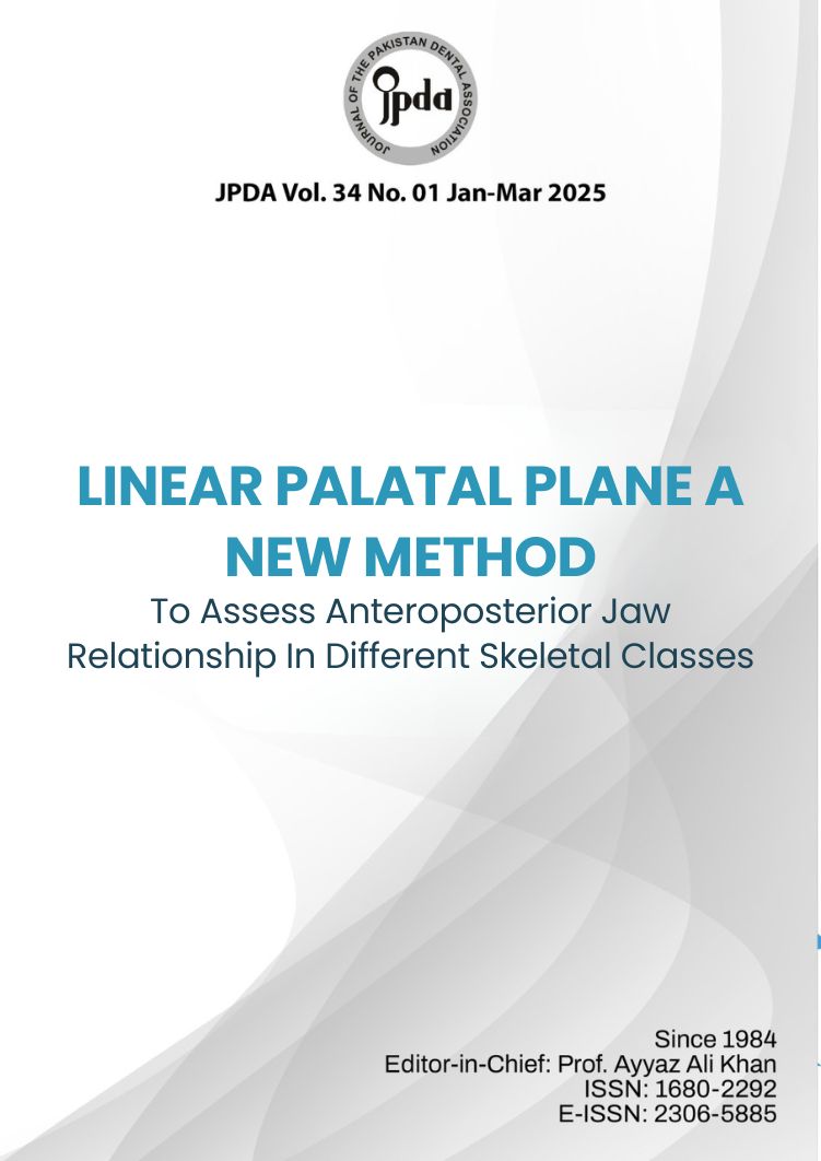 Journal of The Pakistan Dental Association